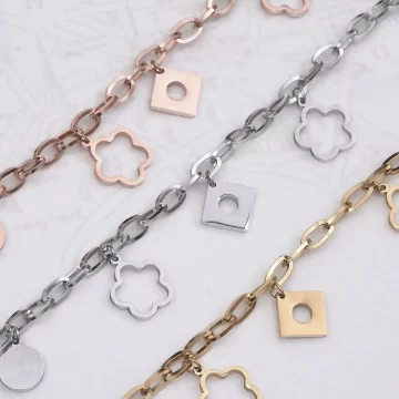 316鋼飾×小花朵 ×手鍊×玫瑰金.avif