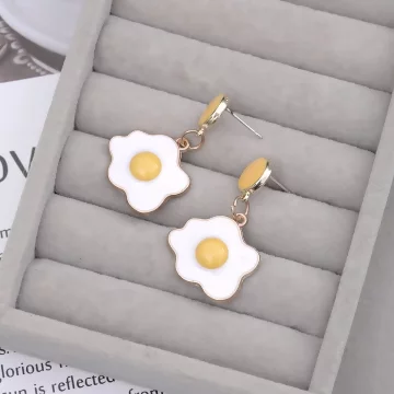 可愛荷包蛋×吊墜耳環 .avif