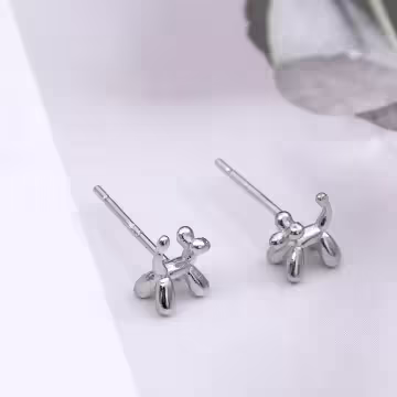 925銀針×氣球狗狗×耳環
