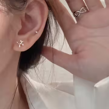 925銀針×氣球狗狗×耳環