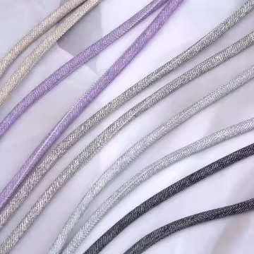 牛仔布繩×手機斜背雙勾掛繩×紫色