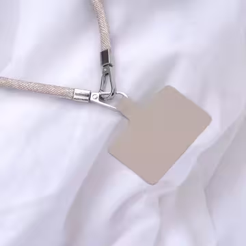 牛仔布繩×手機斜背雙勾掛繩×米駝