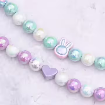 紫色愛心糖果貓咪吊牌×手機腕帶掛繩