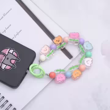 微笑小花×手機腕帶掛繩