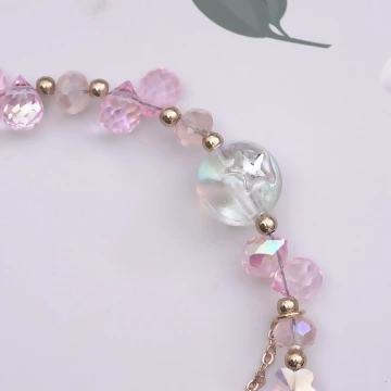 彩蝶水晶串珠×手機腕帶掛繩×粉紅.avif