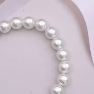 蝴蝶結花圈珍珠×手機腕帶掛繩