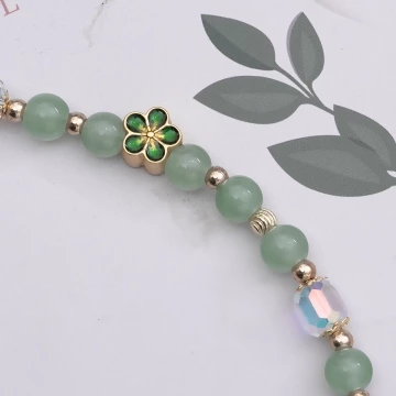 碧綠蝴蝶小花朵×手機腕帶掛繩.avif