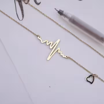 316鋼飾×心跳×鎖骨項鍊×金色