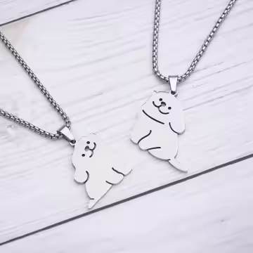 316鋼飾×馬爾濟斯×姐妹閨蜜情侶項鍊組