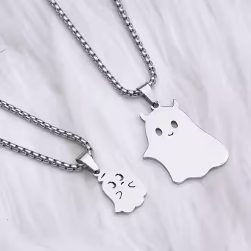 316鋼飾×保謢小幽靈×姐妹閨蜜情侶項鍊組