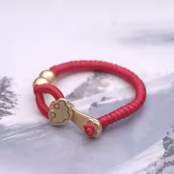 小如意×紅繩戒指