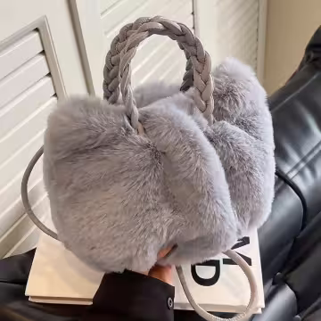 毛毛南瓜包×斜背包×灰色