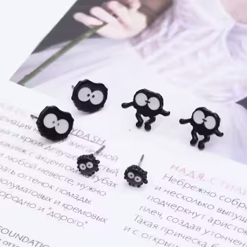 煤碳家族×三套件耳環組