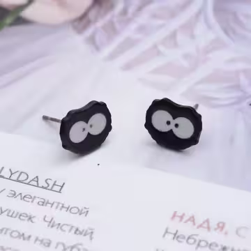 煤碳家族×三套件耳環組