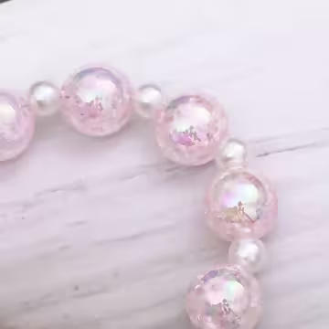 糖果紙炫彩蝴蝶結×手機腕帶掛繩×粉紅