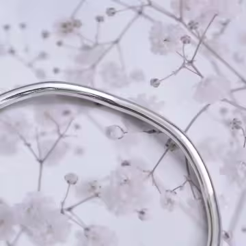 925銀飾×蝴蝶結緞帶鈴鐺×開口手環