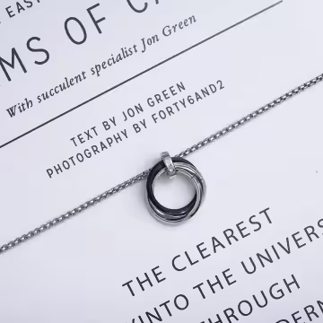 黑銀三環×長項鍊