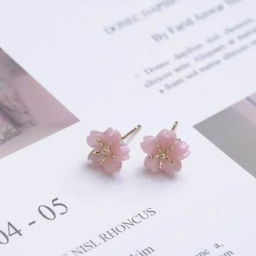 粉晶花朵領結晶鑽×三套件耳環組.avif