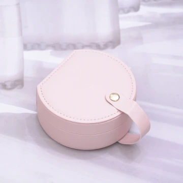 半月形皮革×小手提飾品盒×粉紅.avif