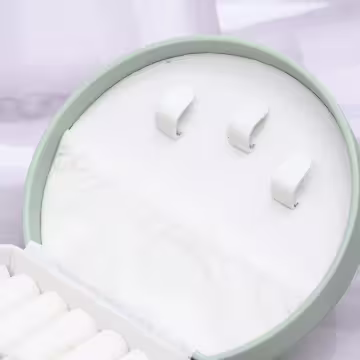 半月形皮革×小手提飾品盒×咖綠