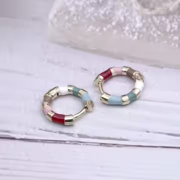 彩色琺瑯滴釉×耳扣