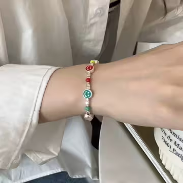 笑臉多巴胺×固定式串珠手鍊