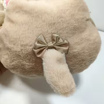 懵懵熊娃娃布偶×珍珠提把×手提袋