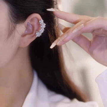繁花晶鑽×單邊U型耳骨夾×共二色.avif
