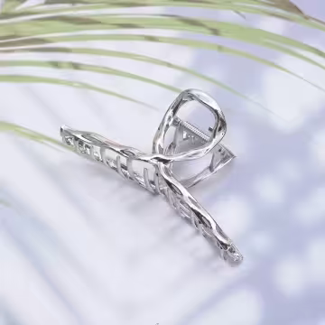 鏡面水光波×鯊魚夾×銀色