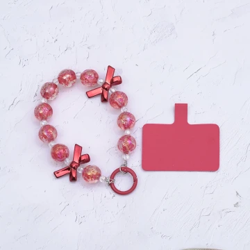 輕奢水晶球蝴蝶結×手機腕帶掛繩×紅色.avif