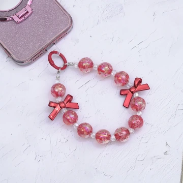 輕奢水晶球蝴蝶結×手機腕帶掛繩×紅色.avif
