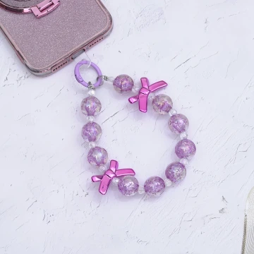 輕奢水晶球蝴蝶結×手機腕帶掛繩×紫色.avif