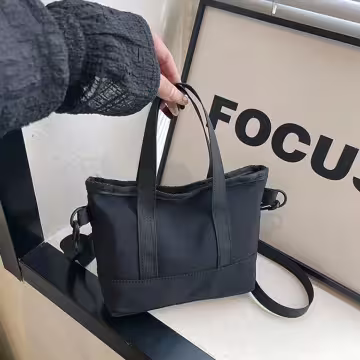 休閒托特小包×斜背袋×黑色