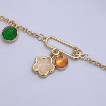 繽紛梅花×腳鍊