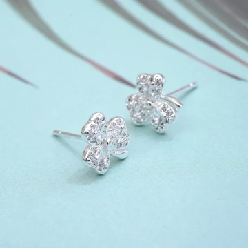 925銀針×復古雛菊小花×耳針.avif