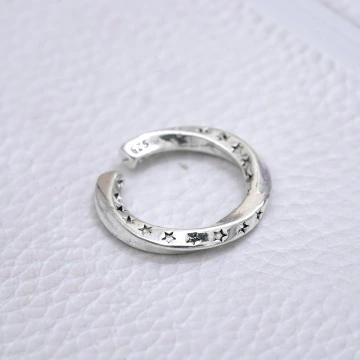 925銀飾×旋轉復古星星×開口戒指.avif