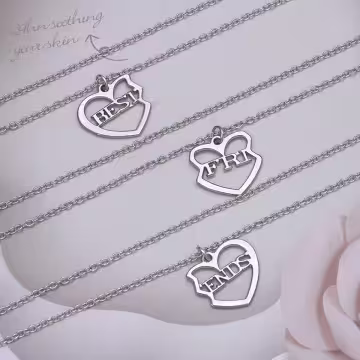 三心相印×三套件閨蜜姐妹項鍊組