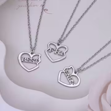 三心相印×三套件閨蜜姐妹項鍊組