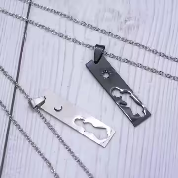 日月守護你×閨蜜姐妹情侶項鍊組