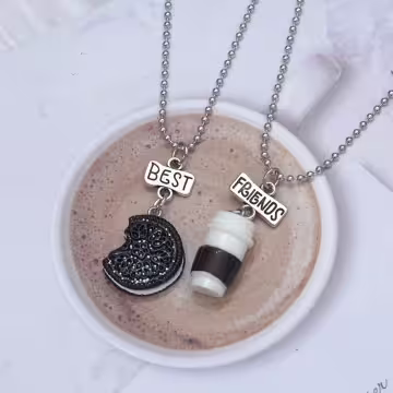 再忙也要喝咖啡×閨蜜姐妹項鍊組