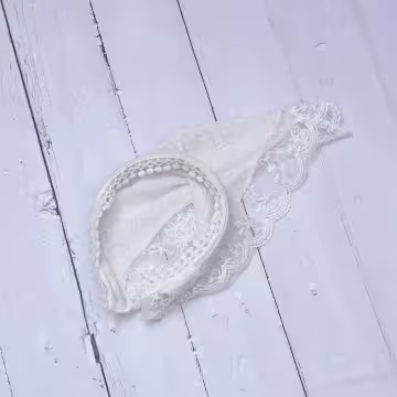 蕾絲頭巾造型×髮箍×共二色