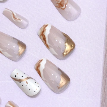 焦糖咖啡牛奶亮面×穿戴式手指甲片×二十四入.avif