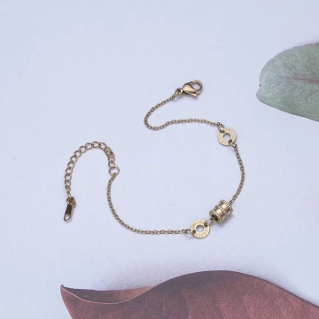 316鋼飾×羅馬數字小蠻腰 ×手鍊×金色.avif