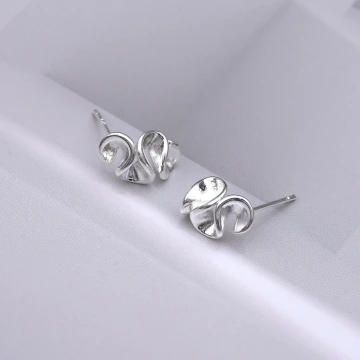 925銀針×復古雛菊小花×耳針.avif