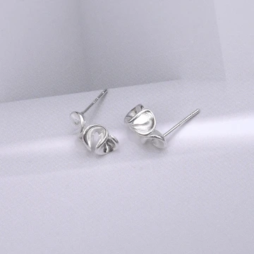 925銀針×復古雛菊小花×耳針.avif