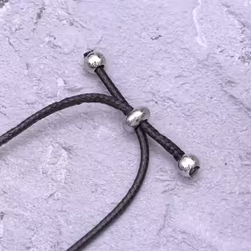 水滴之眼×蠟繩×可調節長項鍊