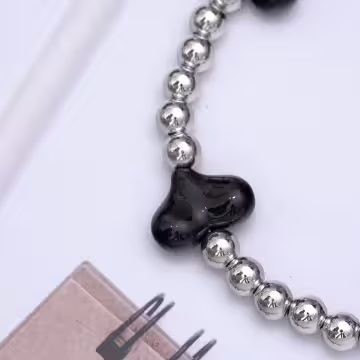 小愛心&times;手機腕帶掛繩&times;黑色