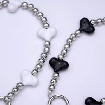 小愛心&times;手機腕帶掛繩&times;白色