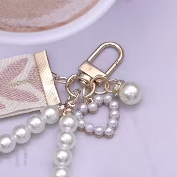 小清新愛心織帶&times;手機掌上掛繩&times;粉紅