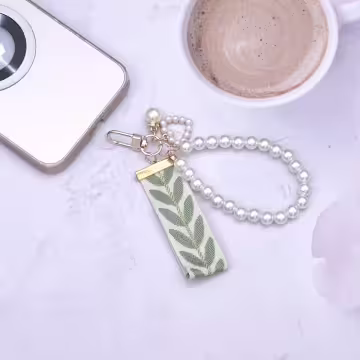 小清新愛心織帶&times;手機掌上掛繩&times;綠色